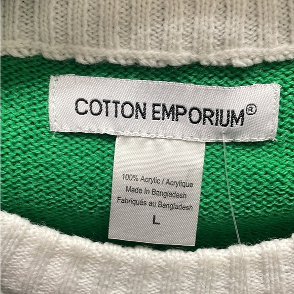 Santas Helper Elf Christmas Sweater Ugly Xmas Sweater Size: M/L NEW!! - Picture 2 of 7